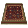 Rugsotic Carpets Hand Woven Flat Weave Kilim Wool Area Rug Contemporary