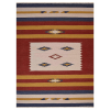 Rugsotic Carpets Hand Woven Flat Weave Kilim Wool Area Rug Contemporary