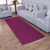 Rugsotic Carpets Hand Woven Flat Weave Skittles Kilim Cotton & Polyester Runner Area Rug Solid