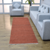 Rugsotic Carpets Hand Woven Flat Weave Skittles Kilim Cotton & Polyester Runner Area Rug Solid