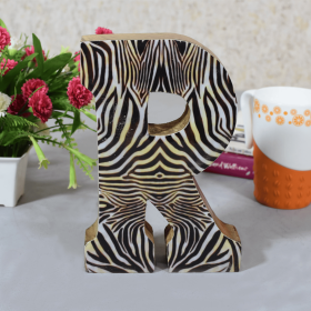 Handmade Eco-Friendly Wall Decor Alphabet Letter Block (Color: Enemal2)