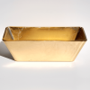 GILT Gilded Glass 13" Rectangular Bowl