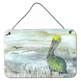 Watercolor Wall or Door Hanging Prints (Color: Pelican, size: 8 x 12)