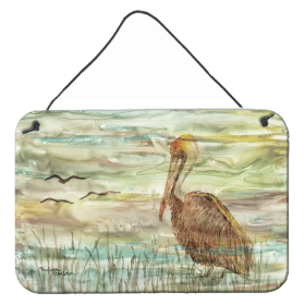 Sunset Wall or Door Hanging Prints (Color: Brown Pelican, size: 8 x 12)