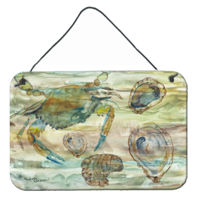 Sunset Wall or Door Hanging Prints (Color: Crab/Shrimp/Oyster, size: 8 x 12)