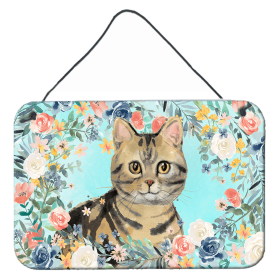 Wall or Door Hanging Prints (Color: American Shorthair Brown Tabby, size: 8 x 12)