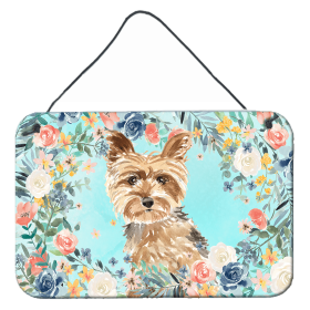 Door Hanging Prints (Color: Yorkshire Terrier, size: 8 x 12)