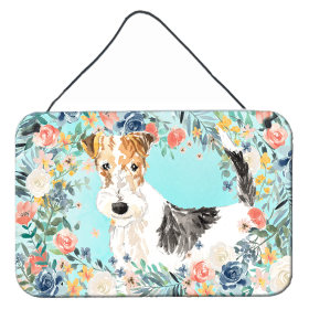Door Hanging Prints (Color: Fox Terrier, size: 8 x 12)