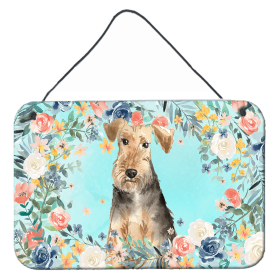 Door Hanging Prints (Color: Airedale Terrier, size: 8 x 12)