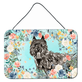 Door Hanging Prints (Color: Bouvier des Flandres, size: 8 x 12)