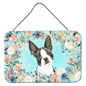 Door Hanging Prints (Color: Boston Terrier, size: 8 x 12)