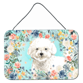 Door Hanging Prints (Color: Bichon Frise, size: 8 x 12)