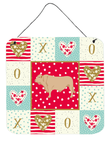 Cows - Charolais Cow Wall or Door Hanging Prints (Color: Cows - Charolais Cow, size: 6 x 6)