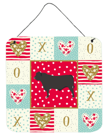 Cows - Black Angus Cow Wall or Door Hanging Prints (Color: Cows - Black Angus Cow, size: 6 x 6)