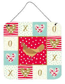 Chickens - Frisian Friesian Chicken Wall or Door Hanging Prints (Color: Chickens - Frisian Friesian Chicken, size: 6 x 6)