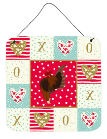 Chickens - Malaysian Serama Chicken Wall or Door Hanging Prints (Color: Chickens - Malaysian Serama Chicken, size: 6 x 6)