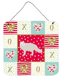 Foxes - White Arctic Fox Wall or Door Hanging Prints (Color: Foxes - White Arctic Fox, size: 6 x 6)
