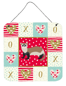 Ferrets Wall or Door Hanging Prints (Color: Ferrets, size: 6 x 6)