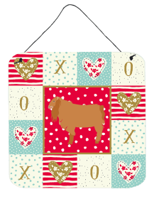 Goats - American Lamancha Goat Wall or Door Hanging Prints (Color: Goats - American Lamancha Goat, size: 6 x 6)