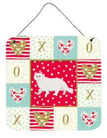Chinchilla Persian Longhair Cat Love Wall or Door Hanging Prints (Color: Chinchilla Persian Longhair, size: 6 x 6)