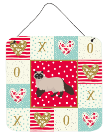 Colorpoint Persian Hymalayan Cat Love Wall or Door Hanging Prints (Color: Colorpoint Persian Hymalayan, size: 6 x 6)