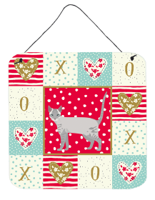 Ojos Azules Cat Love Wall or Door Hanging Prints (Color: Ojos Azules, size: 6 x 6)
