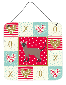 Oriental Bicolor Cat Love Wall or Door Hanging Prints (Color: Oriental Bicolor, size: 6 x 6)