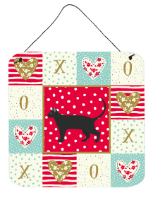 Pantherette Cat Love Wall or Door Hanging Prints (Color: Pantherette, size: 6 x 6)