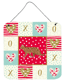 Toyger Cat Love Wall or Door Hanging Prints (Color: Toyger Cat, size: 6 x 6)