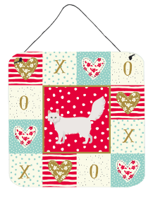 Turkish Angora Cat Love Wall or Door Hanging Prints (Color: Turkish Angora Cat, size: 6 x 6)