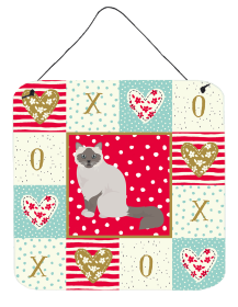 Birman Cat Love Wall or Door Hanging Prints (Color: Birman - Seated, size: 6 x 6)