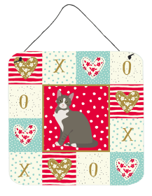 Brazilian Shorthair Cat Love Wall or Door Hanging Prints (Color: Brazilian Shorthair  - Seated, size: 6 x 6)