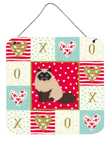 Colorpoint Persian Hymalayan Cat Love Wall or Door Hanging Prints (Color: Colorpoint Persian Hymalayan - Seated, size: 6 x 6)
