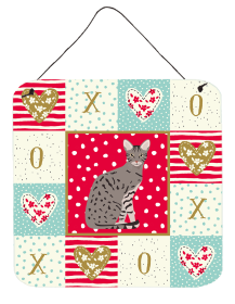Ocicat Cat Love Wall or Door Hanging Prints (Color: Ocicat - Seated, size: 6 x 6)