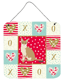 Singapura Cat Love Wall or Door Hanging Prints (Color: Singapura - Seated, size: 6 x 6)