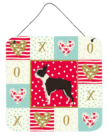 Boston Terrier Love Wall or Door Hanging Prints (Color: Boston Terrier - Series 2, size: 6 x 6)
