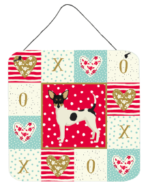 Toy Fox Terrier Love Wall or Door Hanging Prints (Color: Fox Terrier - Toy - Series 2, size: 6 x 6)