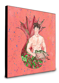 Merman Artwork Wall Panel (Color: 8348UP88, size: 8 x 8)