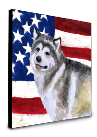 Alaskan Malamute Accent Decor (Color: Alaskan Malamute, size: 8 x 8)
