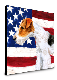 Fox Terrier Accent Decor (Color: Fox Terrier, size: 8 x 8)