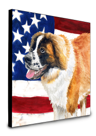 Saint Bernard Accent Decor (Color: Saint Bernard, size: 8 x 8)