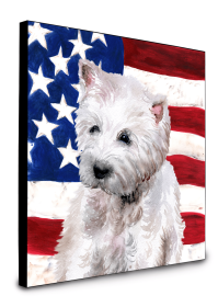 West Highland White Terrier Accent Decor (Color: West Highland White Terrier, size: 8 x 8)