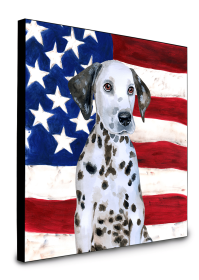 Dalmatian Puppy Accent Decor (Color: Dalmatian Puppy, size: 8 x 8)