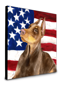 Doberman Pinscher Accent Decor (Color: Doberman Pinscher, size: 8 x 8)