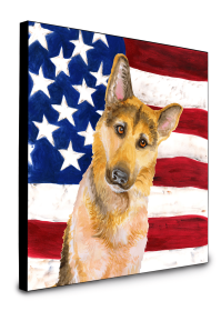 German Shepherd #2 Accent Decor (Color: German Shepherd #2, size: 8 x 8)