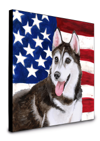 Siberian Husky #2 Accent Decor (Color: Siberian Husky #2, size: 8 x 8)
