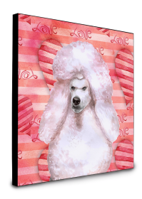 Poodle - Standard - White Accent Decor (Color: Poodle - Standard - White, size: 8 x 8)