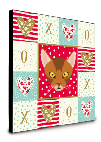 Door Hanging Prints (Color: Abyssinian - Cat Face, size: 8 x 8)