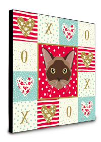Door Hanging Prints (Color: Burmese - Cat Face, size: 8 x 8)