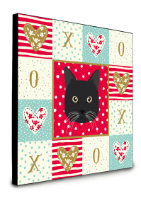Door Hanging Prints (Color: Chantilly Tiffany - Cat Face, size: 8 x 8)